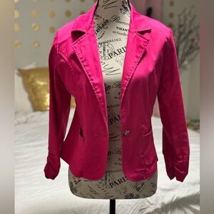Ashley Stewart Hot Pink Blazer – Size M | Bold Statement Jacket